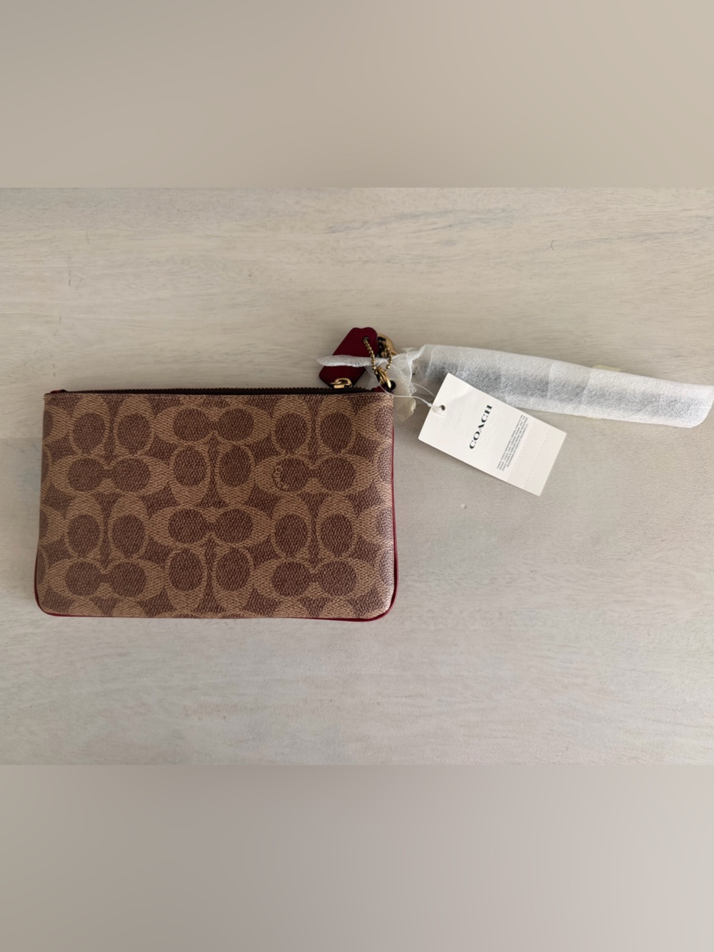 Coach Wristlet with Rexy and Red Trim - Picture 2 of 2